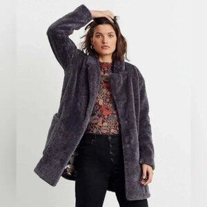 Anthropologie Maeve Lisanne Faux Fur Coat